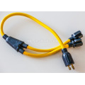 Adaptador de cable de alimentación del generador, adaptador divisor Y de 10/3, L5-30P a (2) 5-20R iluminado